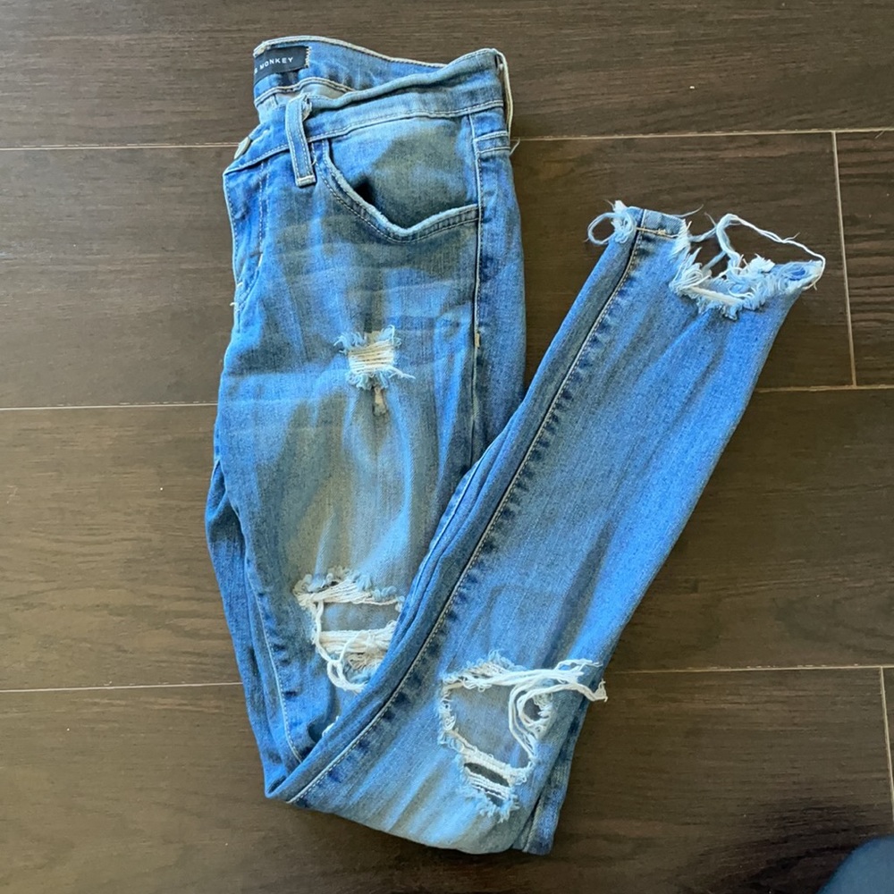 Flying Monkey Ripped Skinny Jeans - Picture 2 of 4